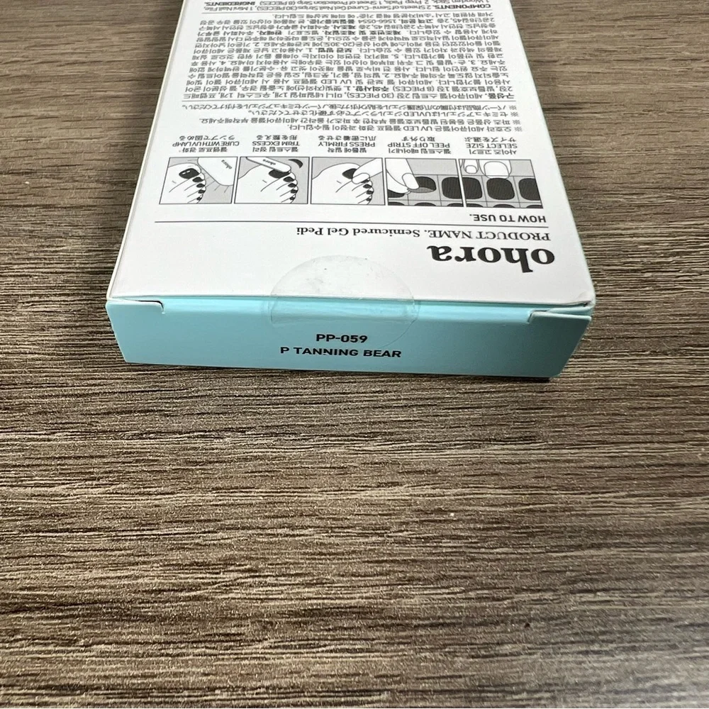 Ohora Semi Cured Gel Blue Pedi Toenail Wraps